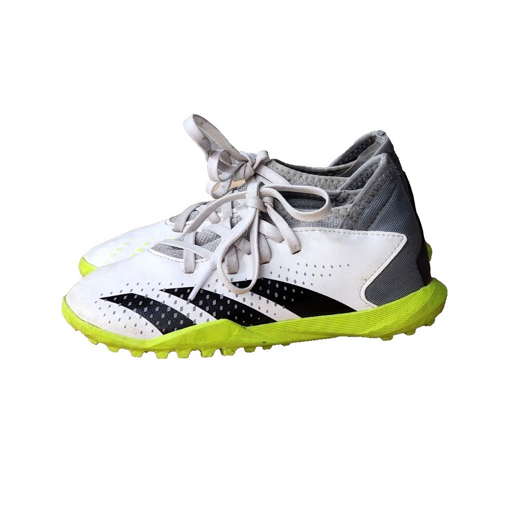Adidas Predator Accuracy3 jp Kid Sz 13 White Black Athletic Soccer Cleats IE9450